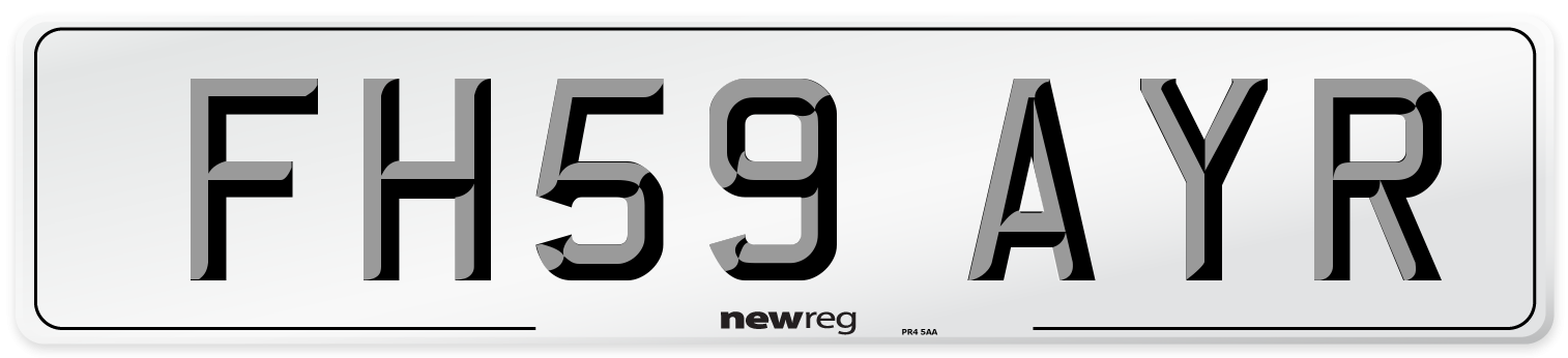 FH59 AYR Number Plate from New Reg